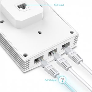 TP-Link EAP655-Wall Встраиваемая в стену точка доступа Wi‑Fi AX3000