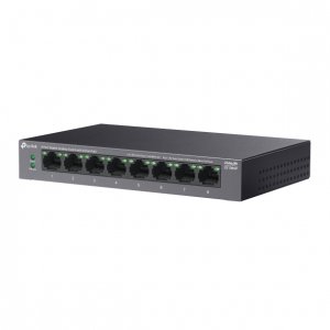 TP-Link LS108GP 8-портовый гигабитный настольный коммутатор с 8 портами PoE+