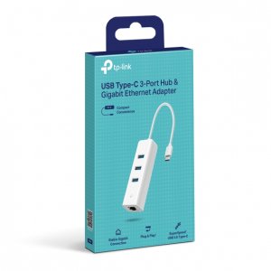 UE330C USB Type-C 3-портовый гигабитный Ehternet адаптер