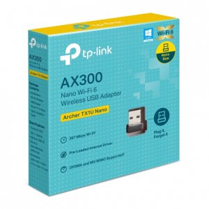Archer TX1U Nano Сверхкомпактный двухдиапазонный USB-адаптер с поддержкой Wi-Fi AX300