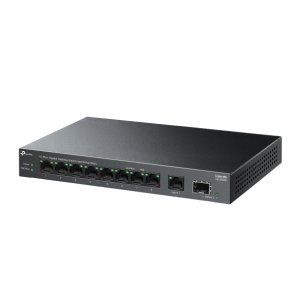 TP-Link LS1210GP Настольный коммутатор с 9 гигабитными портами (8 портов PoE+) и портом SFP