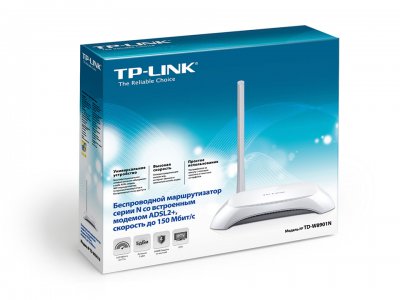 TD-W8901N    N150 Wi-Fi роутер с ADSL2+ модемом