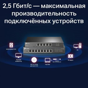 TL-SG105-M2                        5-портовый настольный коммутатор 2,5 Гбит/с