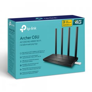 Archer C6U                   AC1200 MU-MIMO гигабитный Wi-Fi роутер