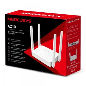 Mercusys AC10                      AC1200 Двухдиапазонный Wi-Fi роутер