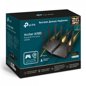 TP-Link Archer AX80 Двухдиапазонный роутер Wi‑Fi AX6000 с портом WAN/LAN 2,5 Гбит/с и поддержкой Mesh