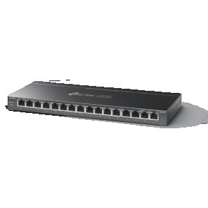 TL-SG116P Настольный коммутатор с 16 гигабитными портами PoE+