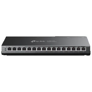 TL-SG116P Настольный коммутатор с 16 гигабитными портами PoE+